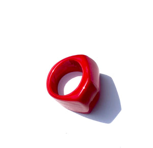 Red Jarina seed ring