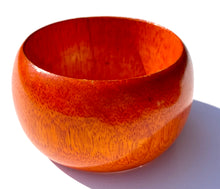 Load image into Gallery viewer, Orange wooden bangle
