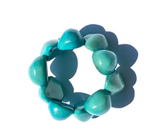 Load image into Gallery viewer, Turquoise Amazonian Jarina seed bracelet
