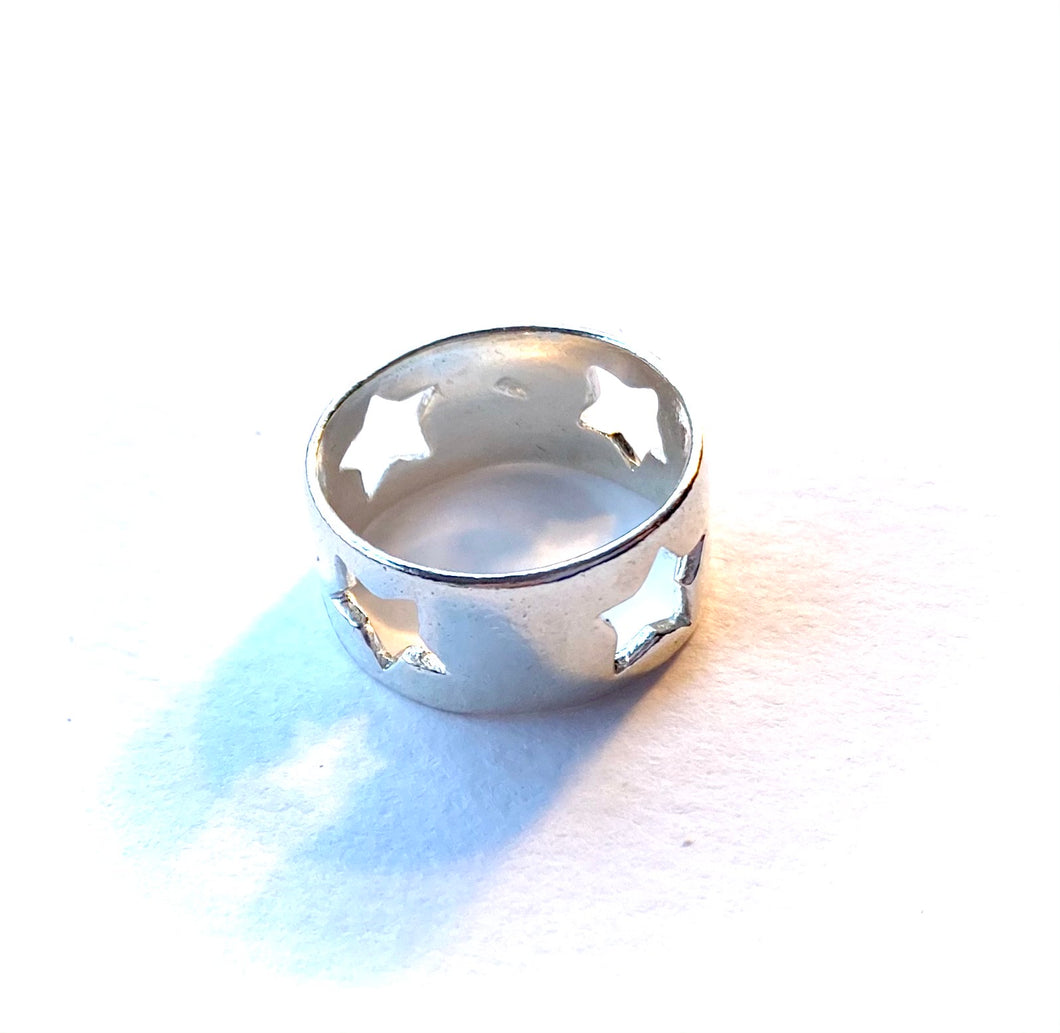 Star ring, silver