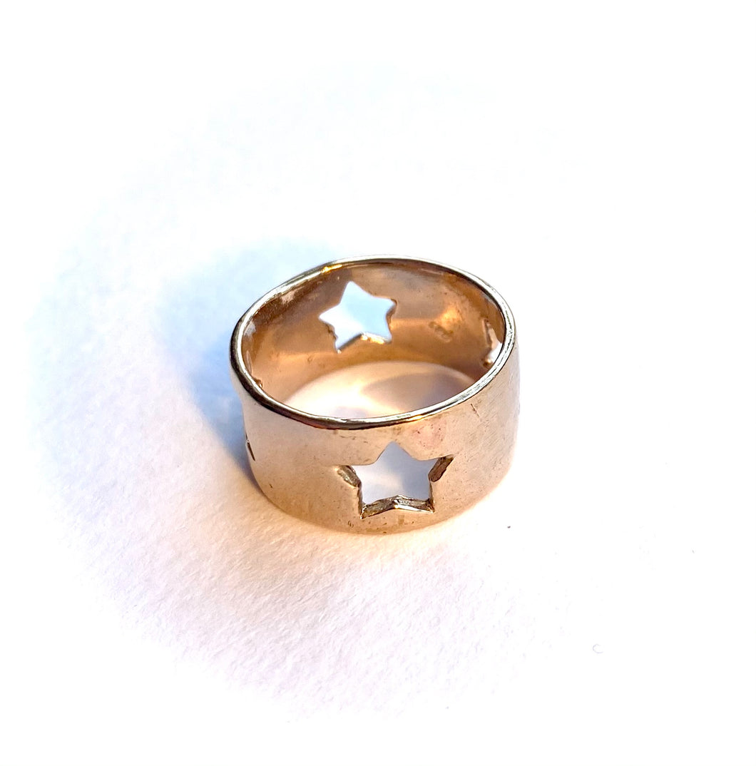 Star ring, brass